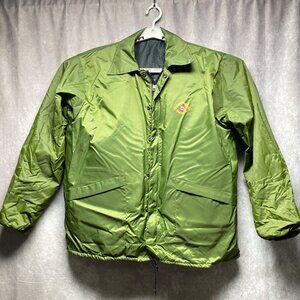 Stearns Buoyant Nylon Flotation Jacket L 44-46 Green Duck Hunting Fishing
